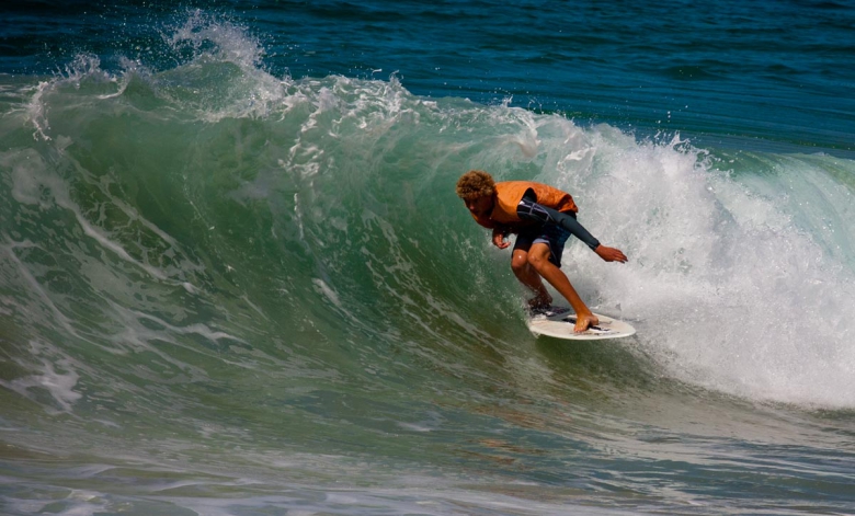 Blair Conklin é um dos novos talentos do skimboard, uma espécie de Gabriel Medina do esporte ©SkimOnline